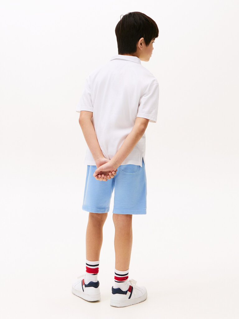 Tommy Hilfiger KB09801 Tonal flag emb Polo s/s YBR white