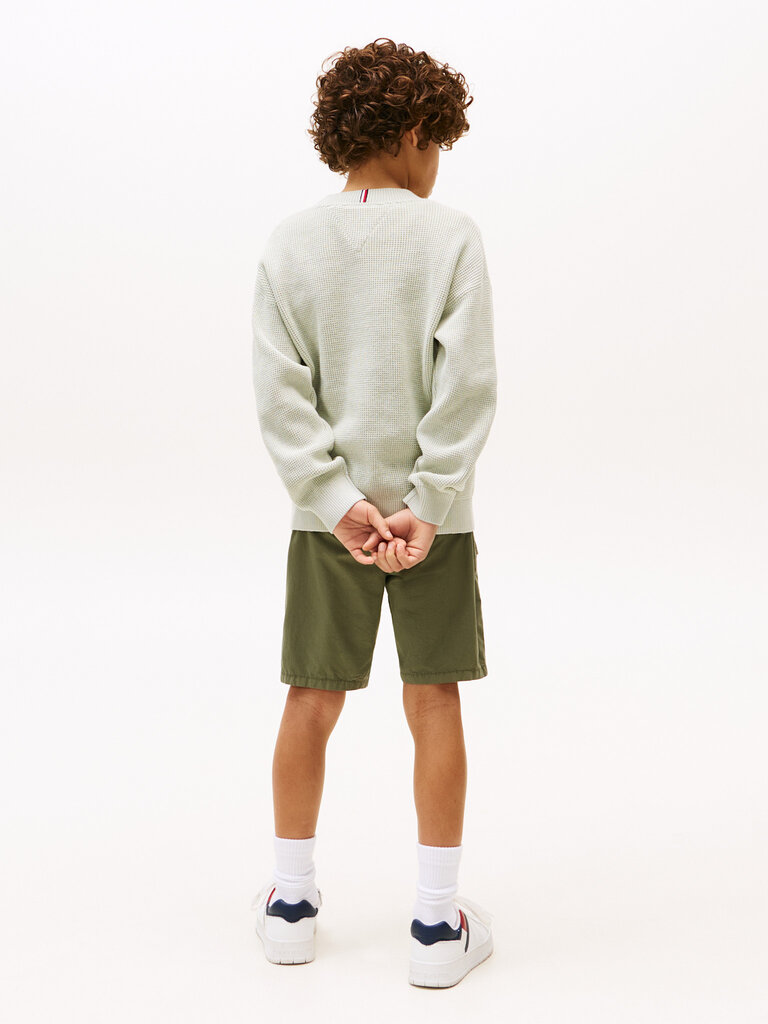 Tommy Hilfiger KB09756 Cotton texture sweater M1C misty sage