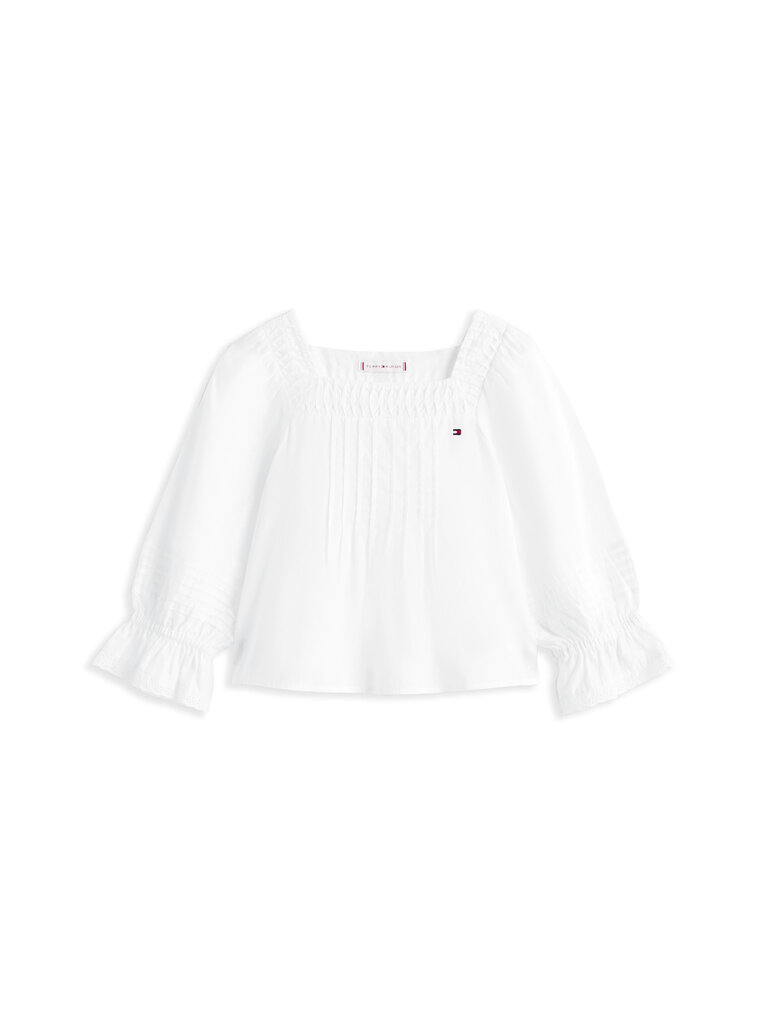 Tommy Hilfiger KG08617 Broderie anglaise blouse YBR white