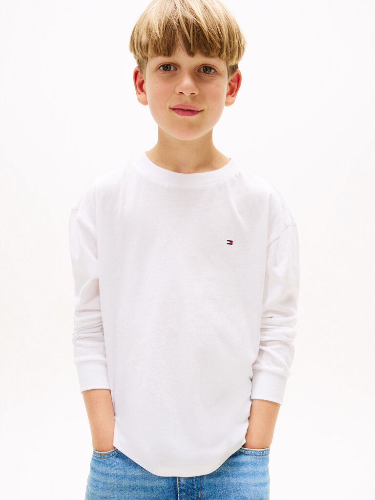 Tommy Hilfiger KB09846 Essential t-shirt l/s YBR white