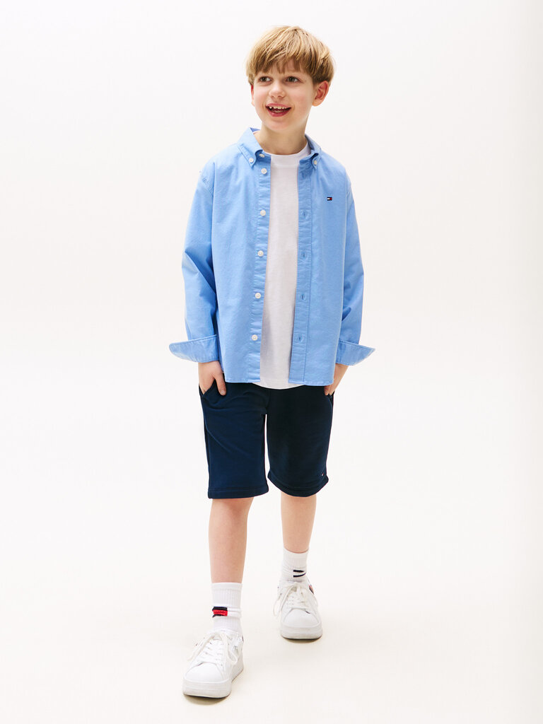 Tommy Hilfiger KB08728 Flag oxford shirt l/s C14 Cloudy blue
