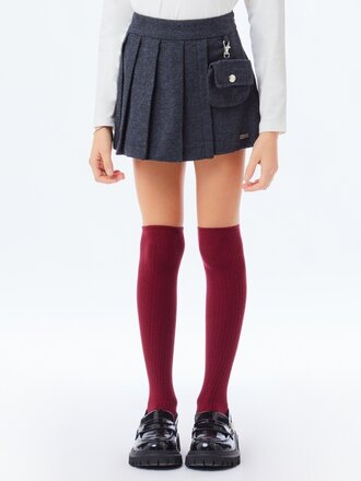 Liu Jo GF5048T087A Gonna 02065 Grigio scuro melange