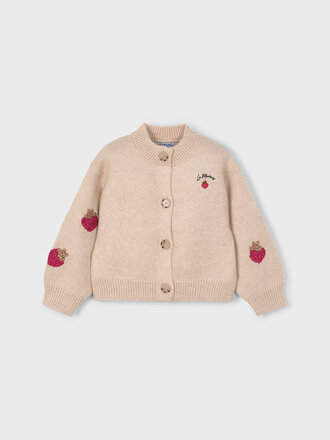 Mayoral 4309 Fantasy knit cardigan 010 sesame