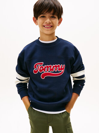 Tommy Hilfiger KB09985 Varsity colourblock sweatshirt C1G dark navy