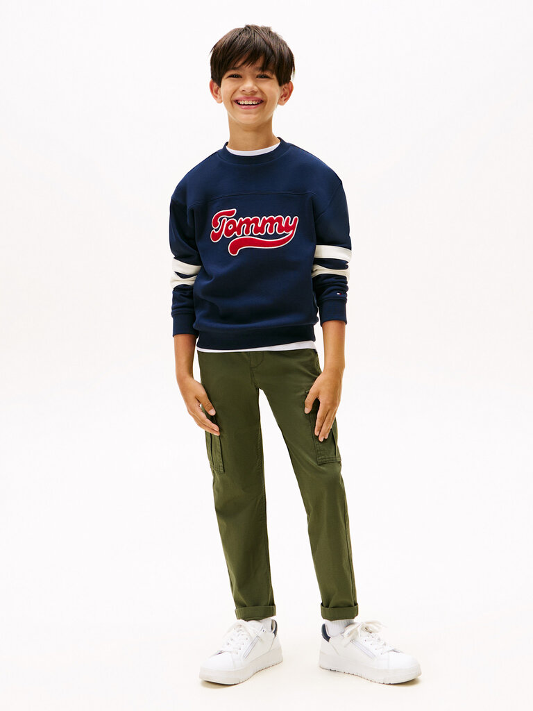 Tommy Hilfiger KB09985 Varsity colourblock sweatshirt C1G dark navy