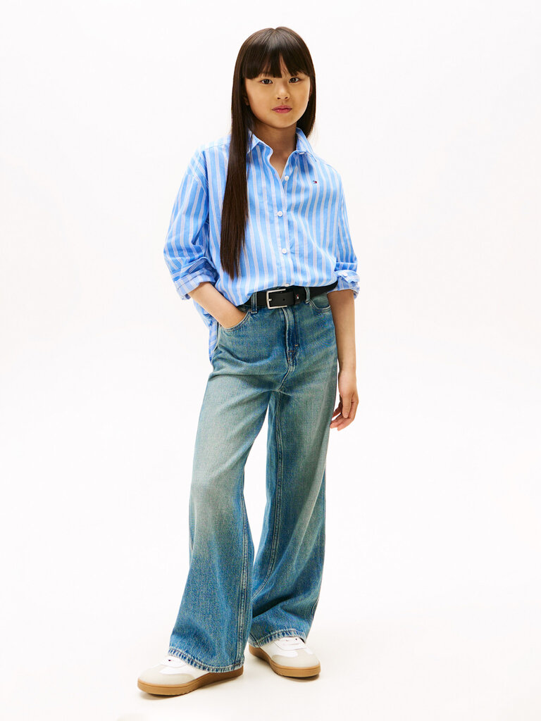 Tommy Hilfiger KG08820 Stripe shirt l/s C1T light blue stripes