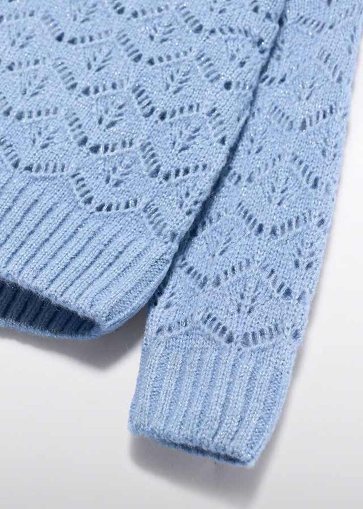 Abel & Lula 5830 Openword turtleneck jersey 004 sky blue