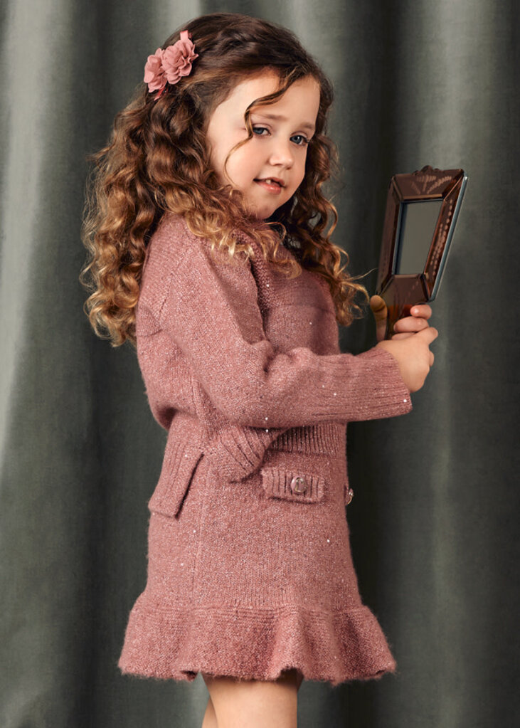 Abel & Lula 5543 Knit skirt set 055 rose