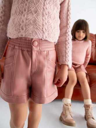 Abel & Lula 5718 Leathered short 063 rose