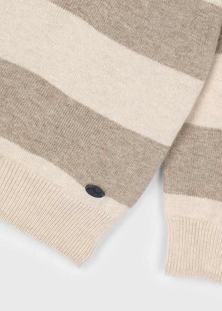 Mayoral 4122 L/s knit polo 024 H. mole