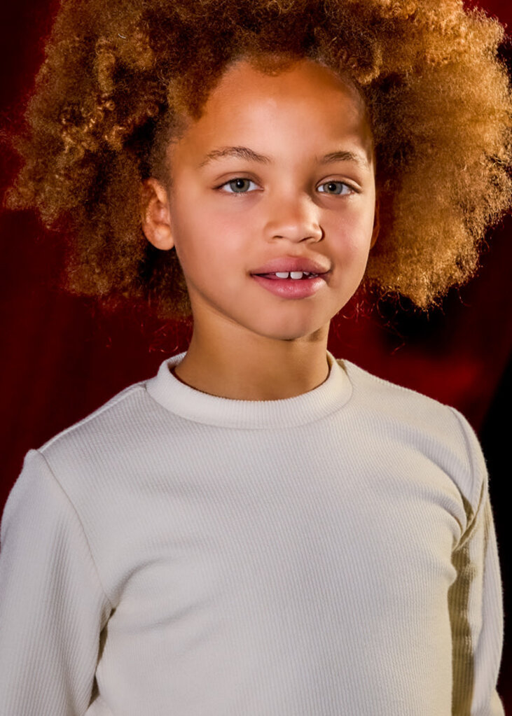 Mayoral 7030 Petals top 031 macchiato