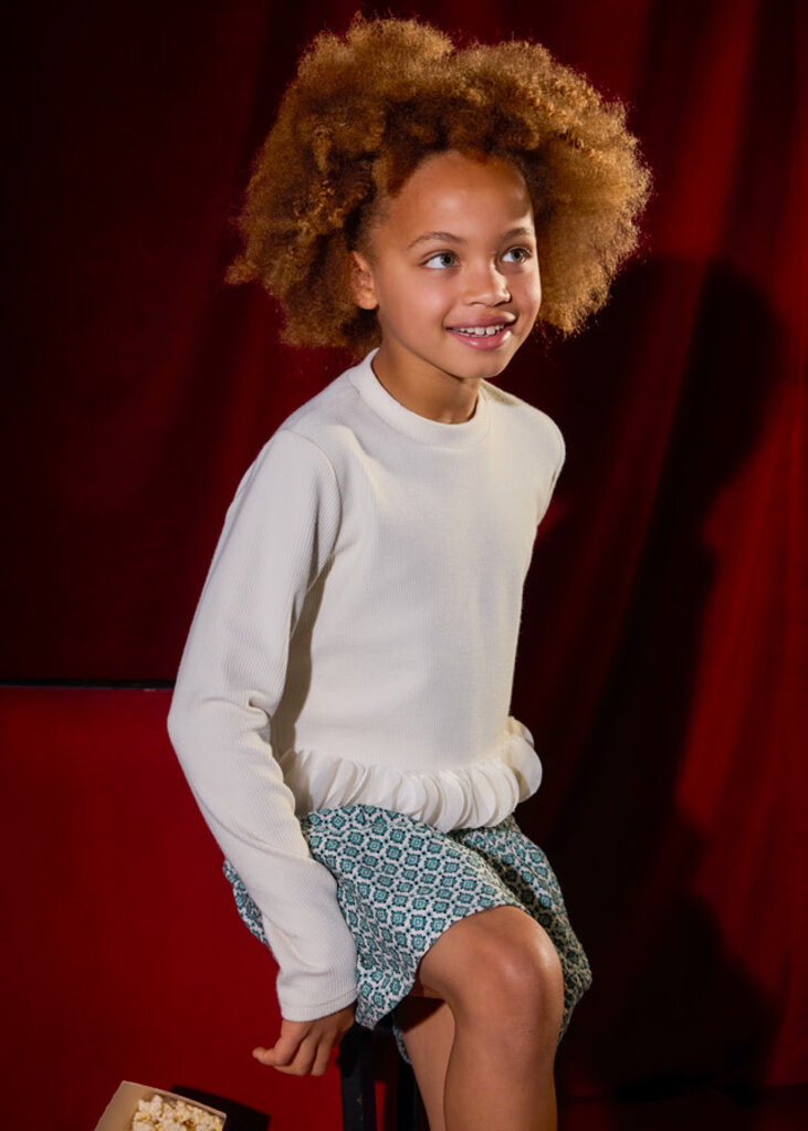 Mayoral 7030 Petals top 031 macchiato