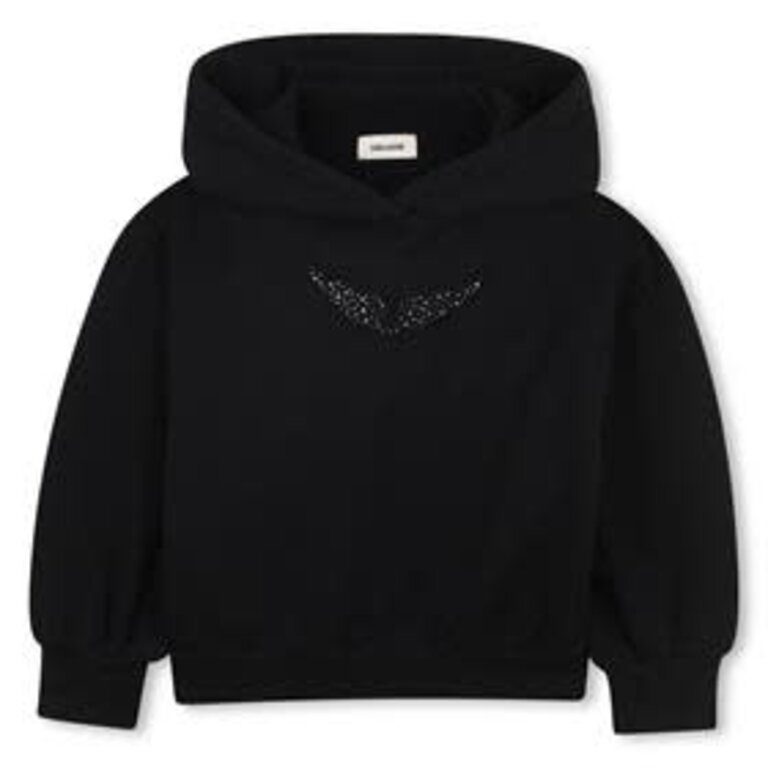 Zadig & Voltaire X60435 Sweater met kap zwart