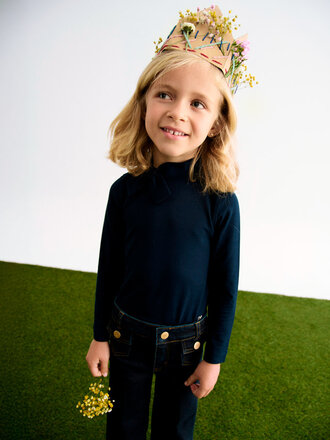 Abel & Lula 5607 Knitting turtleneck 060 navy