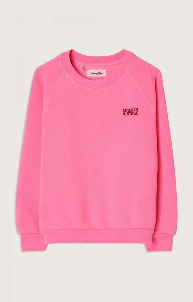 American Vintage KIZU03BH Sweats Rose fluo
