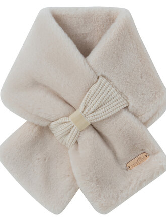 Natini Scarf fur bow cream