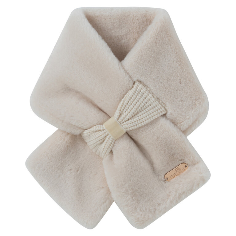 Natini Scarf fur bow cream