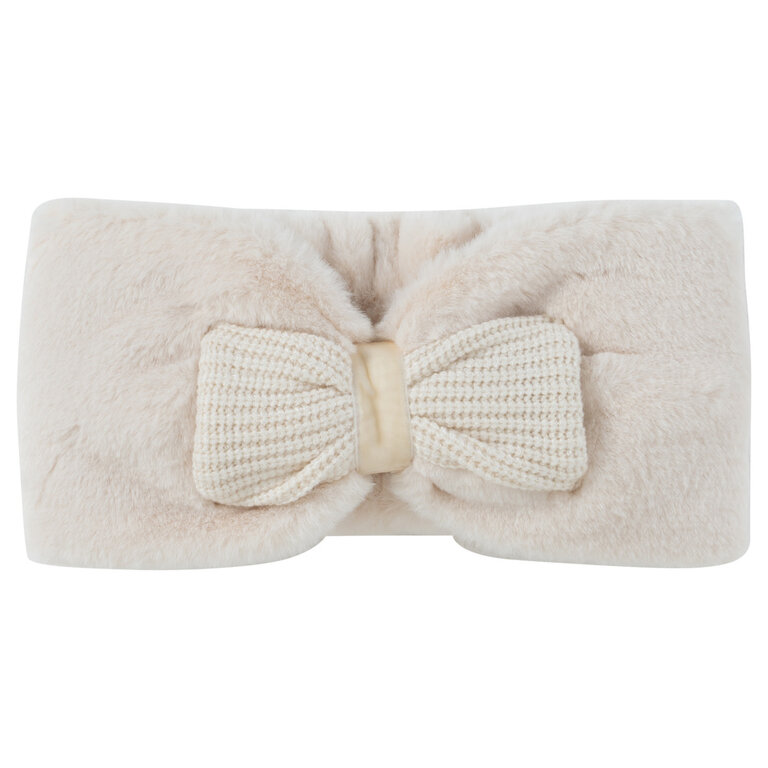 Natini Headband fur bow cream
