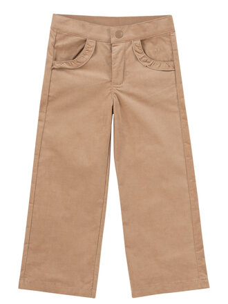 Natini Pants Rib Ruffle beige