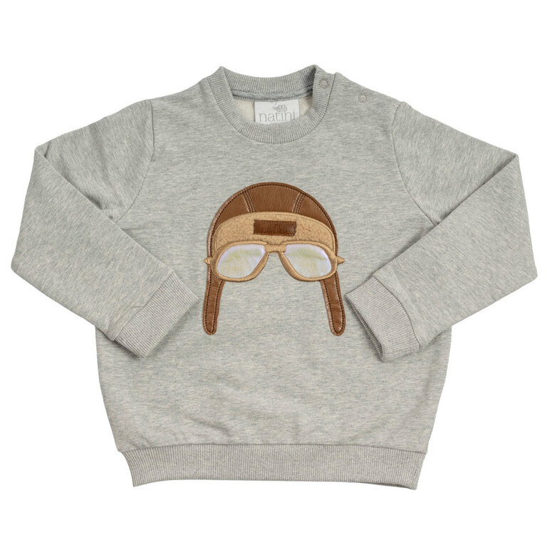 Natini Sweater Pilot grey-brown