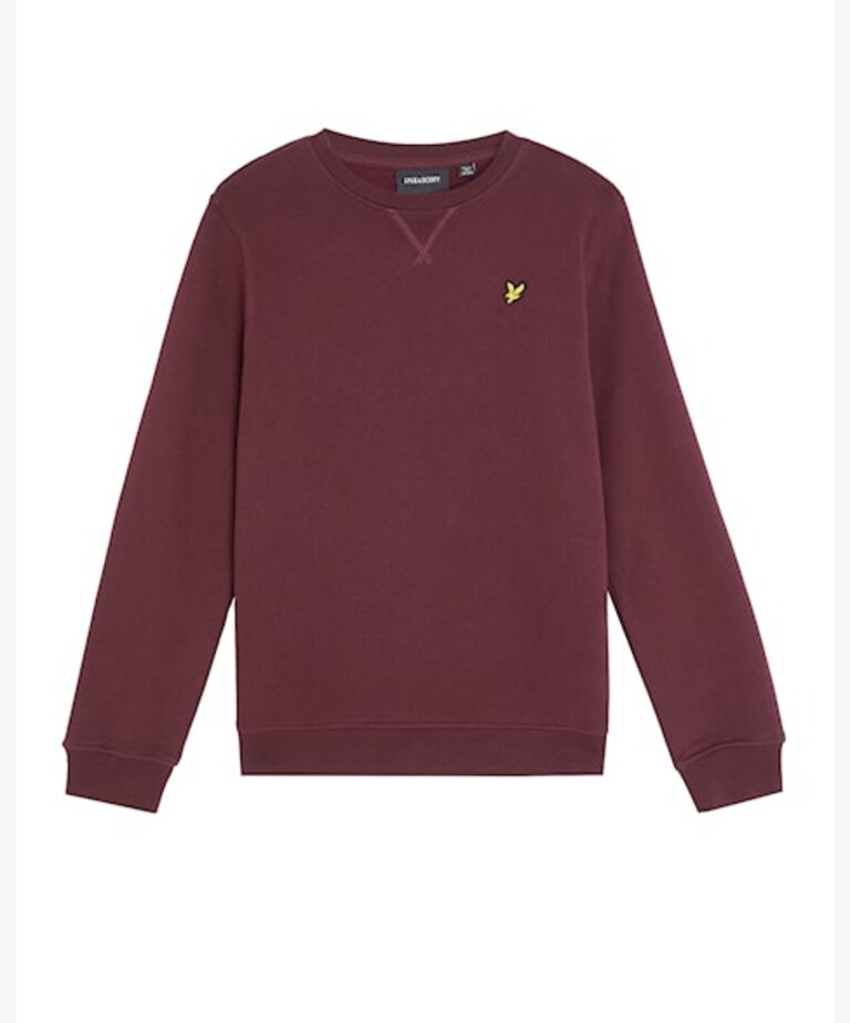 Lyle & Scott MLB2000V Crew neck sweat Z562 burgundy