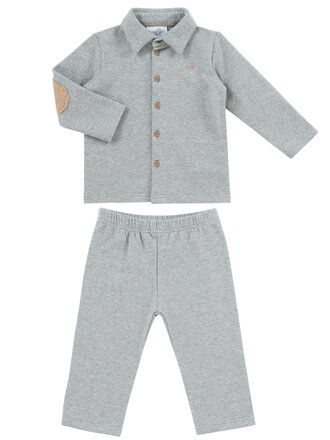 Natini Pyjama 2PC teddy grey-beige