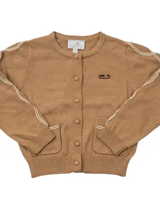 Natini Cardigan ribbon Julia beige