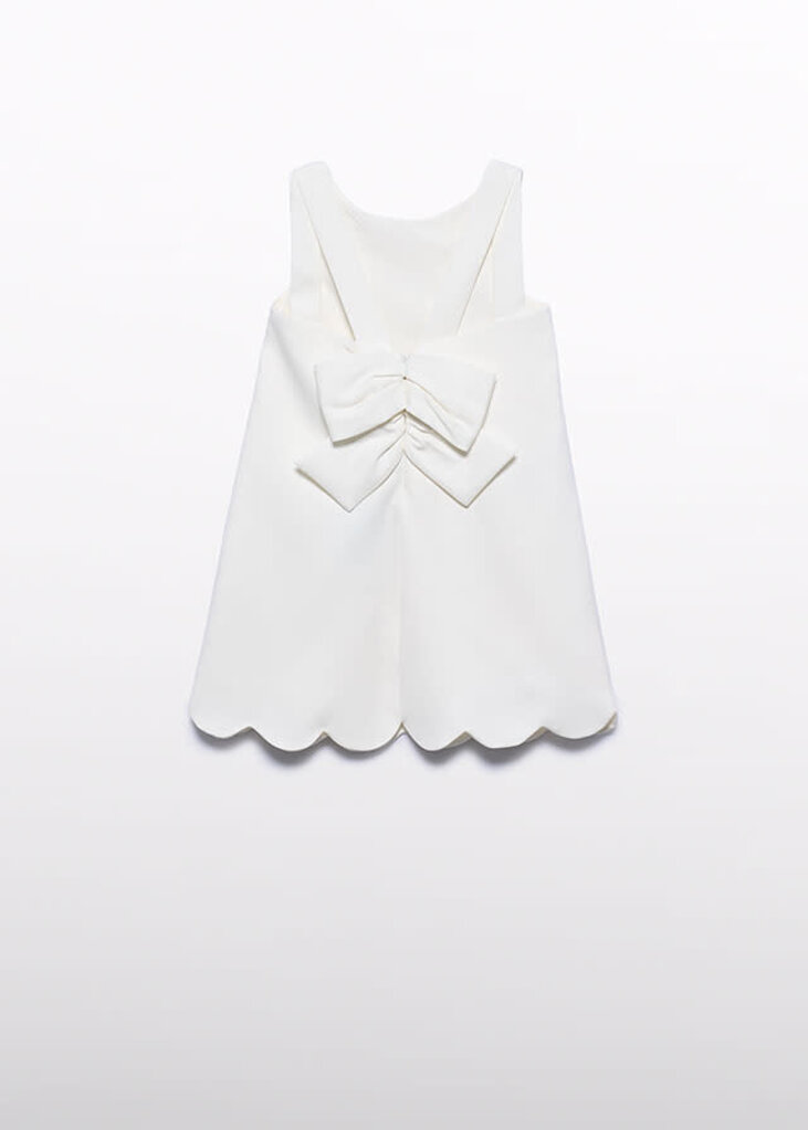 Abel & Lula 5055 3d flower crepe dress 003 cream