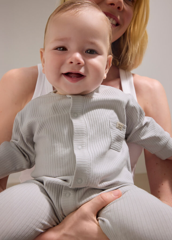 Mayoral 1726 Long onesie without footie 073 silver