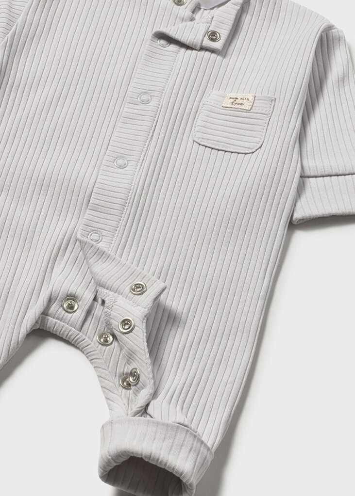 Mayoral 1726 Long onesie without footie 073 silver