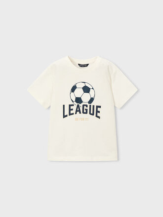 Mayoral 3074 Shirt “leaque” applique 069 cream