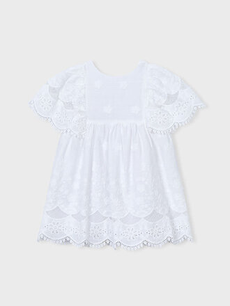 Mayoral 3923 Cotton dress 081 white