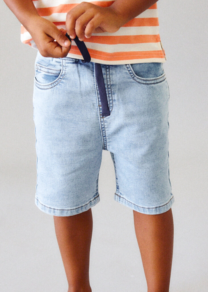 Mayoral 3210 Bermuda soft denim jogger 076 light