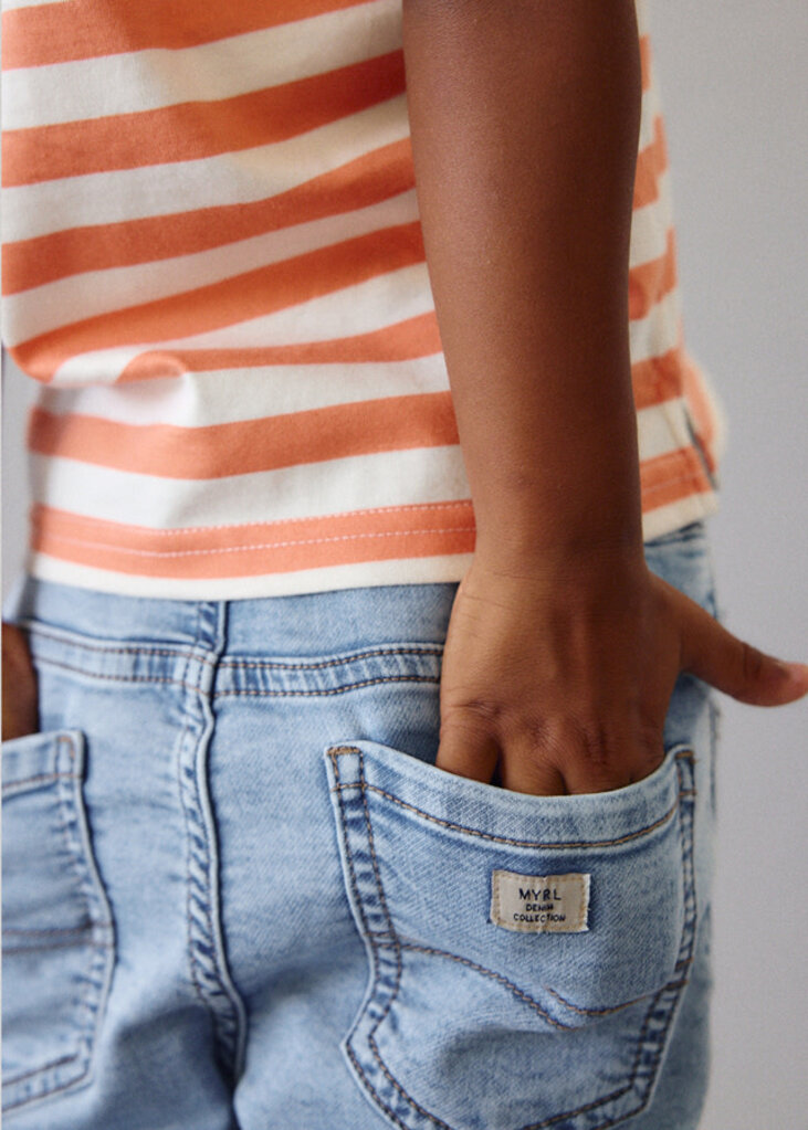 Mayoral 3210 Bermuda soft denim jogger 076 light