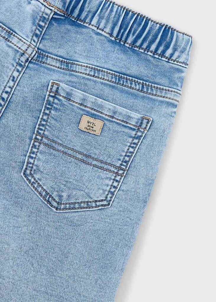 Mayoral 3210 Bermuda soft denim jogger 076 light