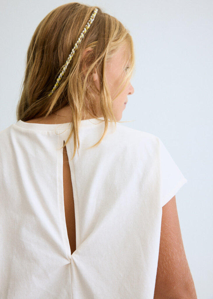 Mayoral 6010 S/s printed t-shirt 011 bone