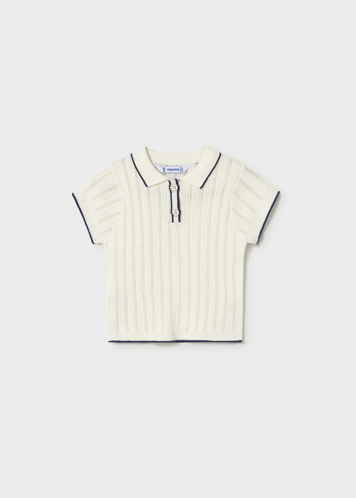 Mayoral 1104 S/s polo 026 natural