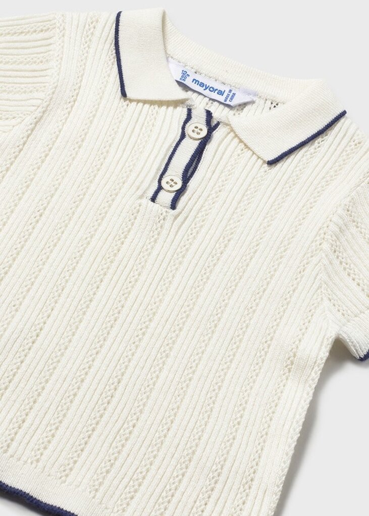 Mayoral 1104 S/s polo 026 natural