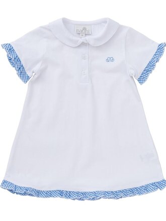 Natini 2160-10471-0240 Night dress vichy white-blue