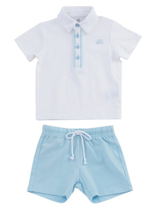 Natini 1140-10811-0240 Pyjama Richie whtie/blue