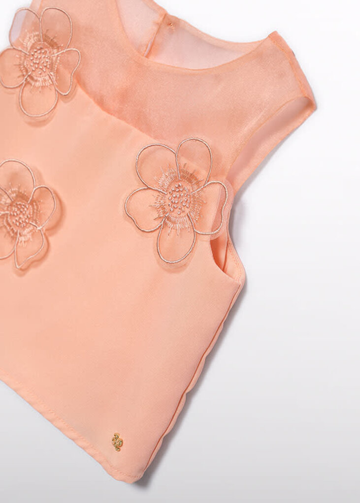Abel & Lula 5167 3d flower top 009 peach