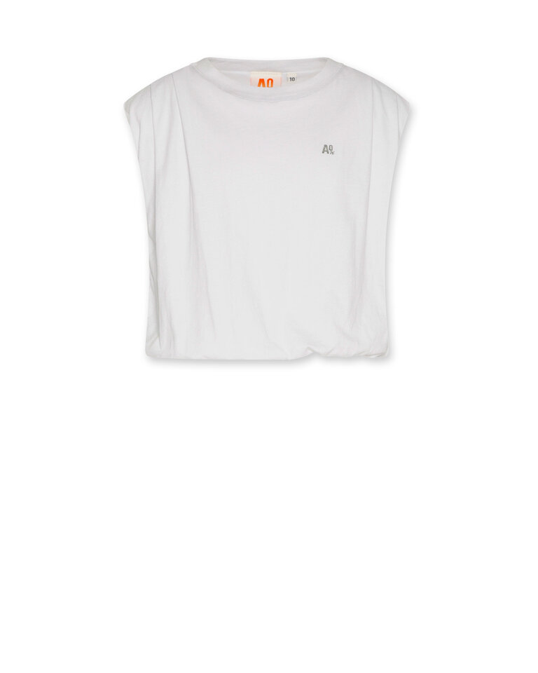 Ao76 126-1030-107c elle t-shirt pearls OL white