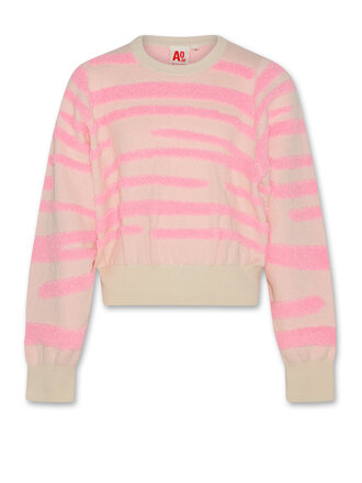 Ao76 126-1237-810 jess c-neck degrade fluo pink