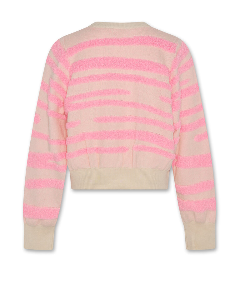 Ao76 126-1237-810 jess c-neck degrade fluo pink