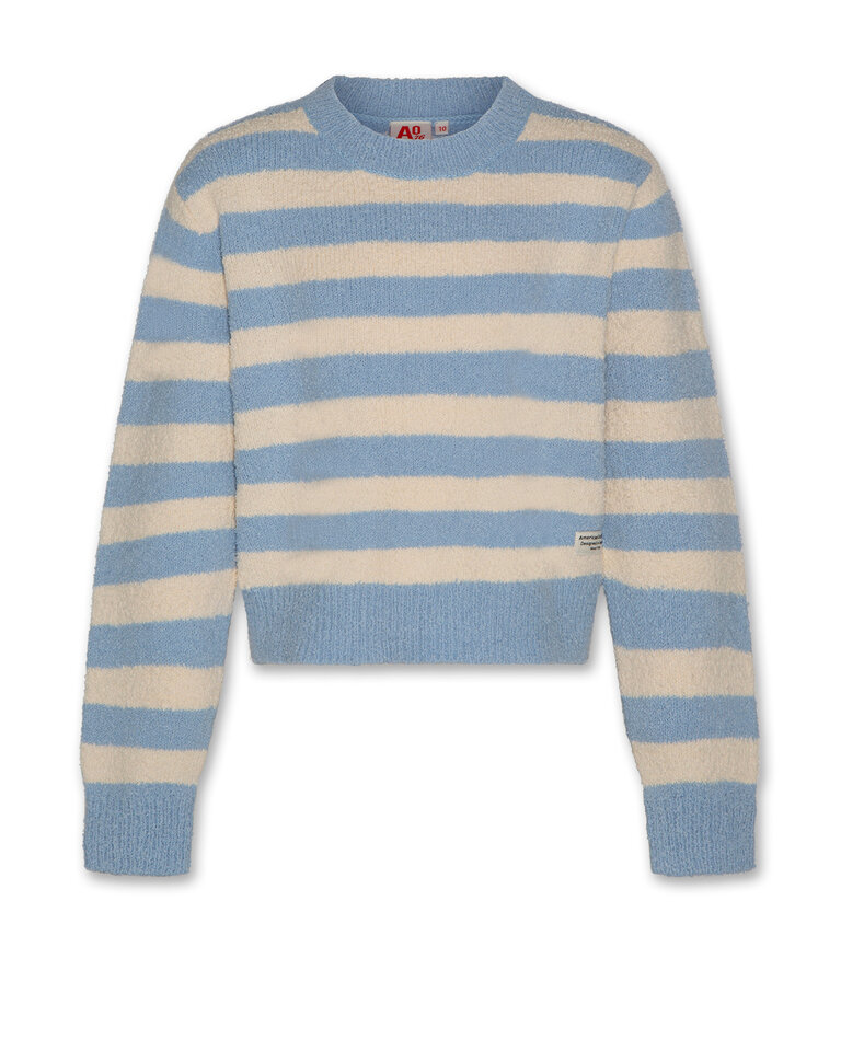 Ao76 126-1236-831 chock c-neck stripe vista blue