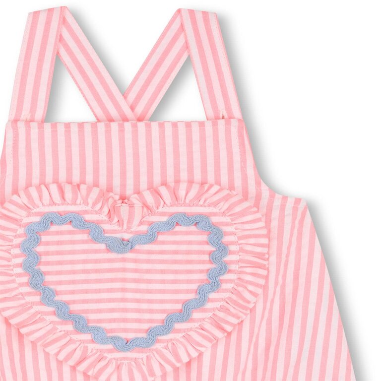 Billieblush U21797 korte combi fluo roze wit