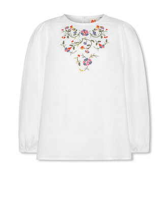 Ao76 126-1351-580c Maca shirt wade linen 100 white