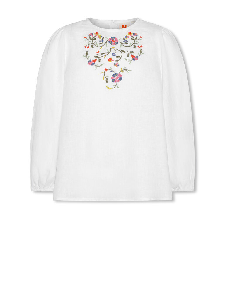 Ao76 126-1351-580c Maca shirt wade linen 100 white