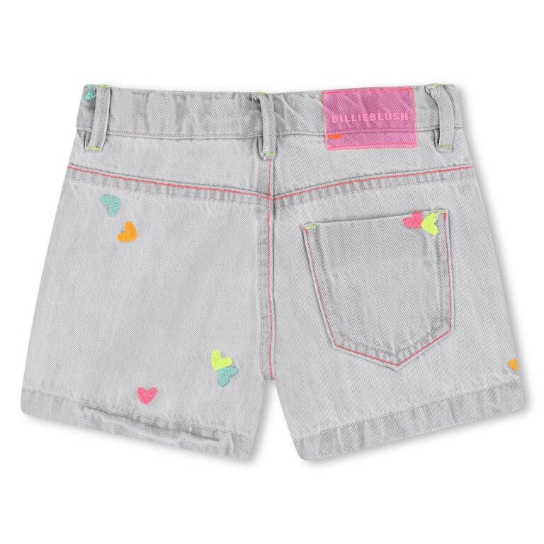Billieblush U21889 Spijkershort blue denim grey