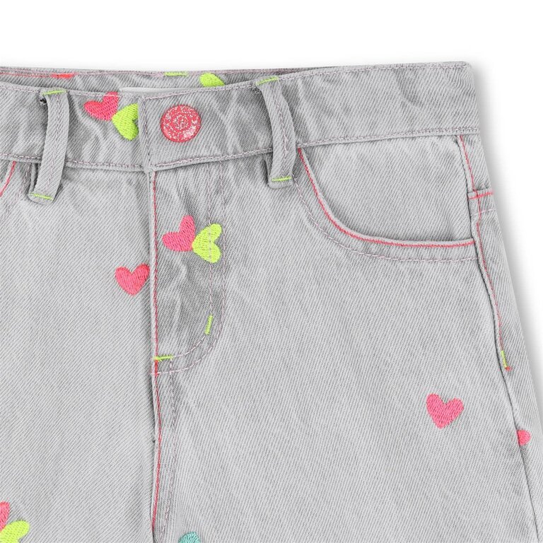 Billieblush U21889 Spijkershort blue denim grey